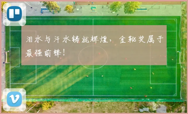 泪水与汗水铸就辉煌,金靴奖属于最强前锋!